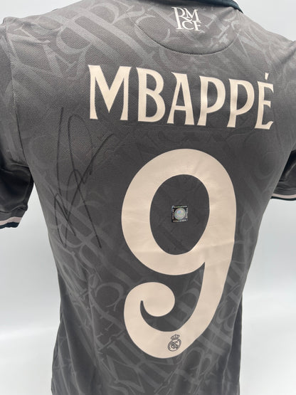 Real Madrid Trikot Kylian Mbappe signiert Adidas COA LaLiga Autogramm 164