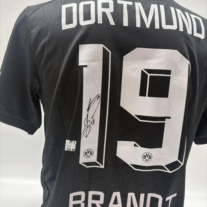 Borussia Dortmund Sondertrikot Julian Brandt signiert Puma COA  Autogramm M