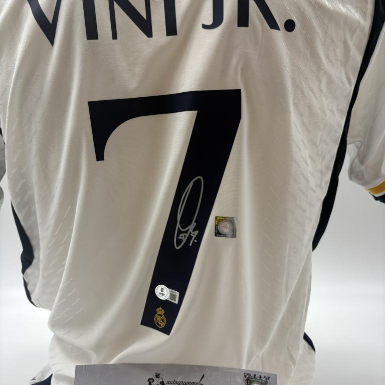 Real Madrid Trikot Vinicius Junior signiert Autogramm Adidas COA XL