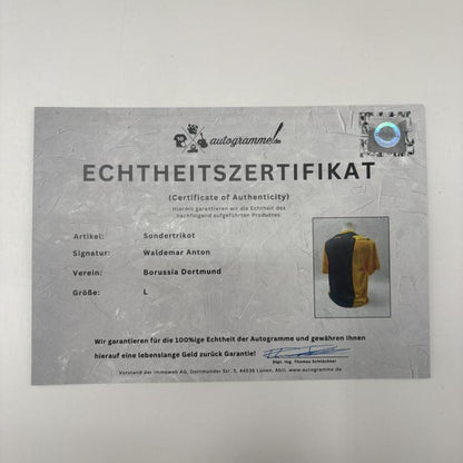 Borussia Dortmund Sondertrikot Waldemar Anton signiert Autogramm Puma BVB L