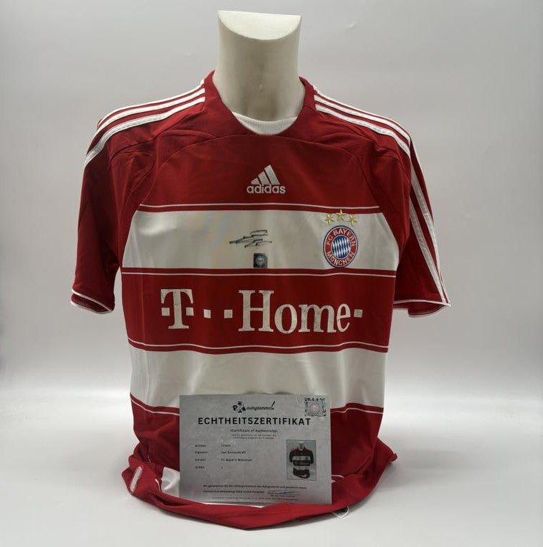 Bayern München Jan Schlaudraff signiert Autogramm Adidas COA L