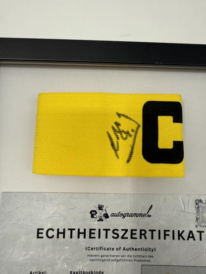 Kapitänsbinde Giovane Élber signiert im Rahmen Bayern München Autogramm COA