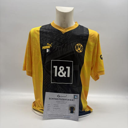 Borussia Dortmund Sondertrikot Jamie Gittens signiert Autogramm Puma BVB XL