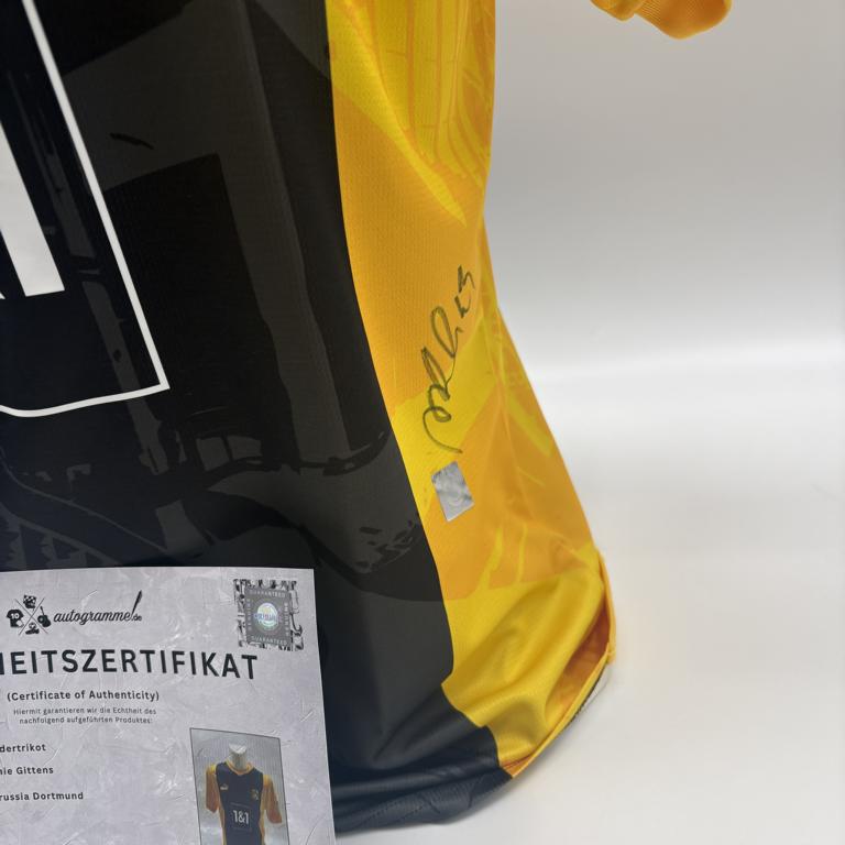 Borussia Dortmund Sondertrikot Jamie Gittens signiert Autogramm Puma BVB M