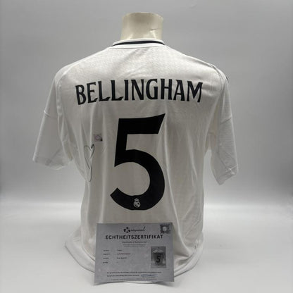 Real Madrid Trikot Jude Bellingham signiert Autogramm Adidas COA L