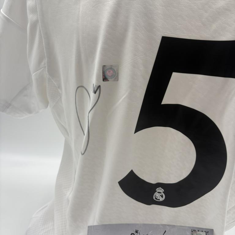 Real Madrid Trikot Jude Bellingham signiert Autogramm Adidas COA L