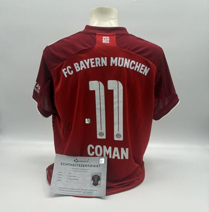 Bayern München Trikot Kingsley Coman signiert Autogramme Adidas XL