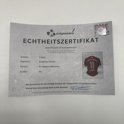 Bayern München Trikot Kingsley Coman signiert Autogramme Adidas XL