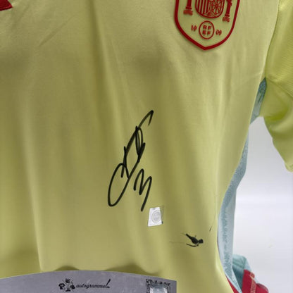 Spanien Trikot Robin Le Normand signiert Adidas COA Autogramm L
