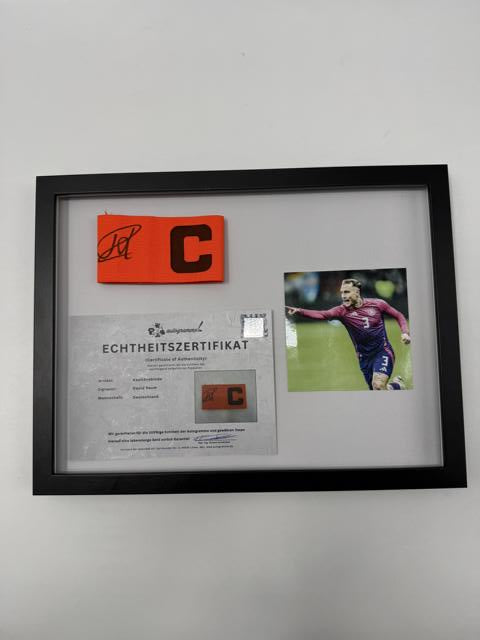 Kapitänsbinde David Raum signiert im Rahmen DFB Fußball Autogramm neu