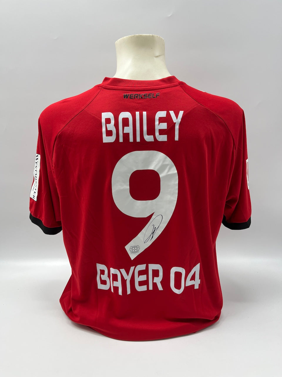 Bayer Leverkusen jersey 2017/2018, team signed, autographed, COA Jako XXL