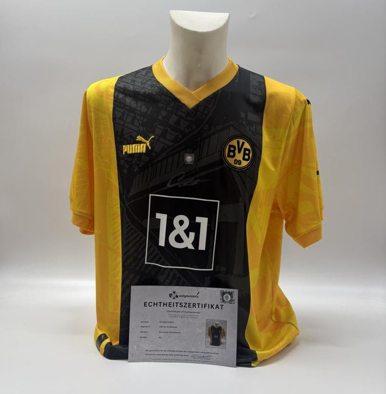 Borussia Dortmund Sondertrikot Daniel Svensson signiert Autogramm Puma BVB XL