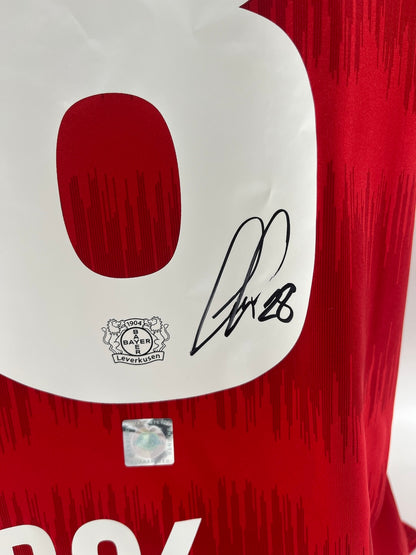 Bayer Leverkusen jersey signed by Patrick Pentz, Bundesliga COA L