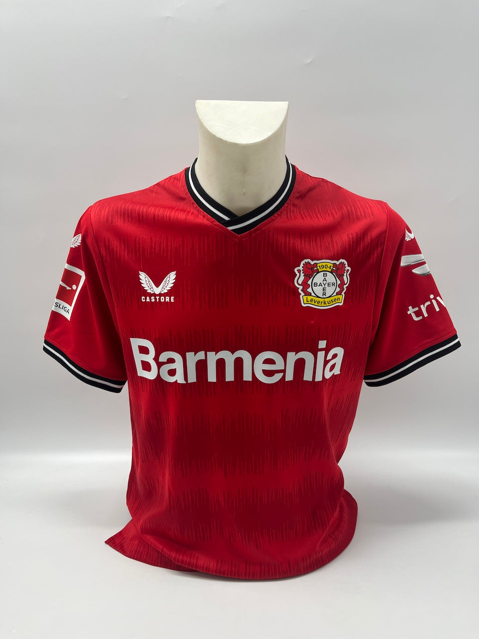 Bayer Leverkusen jersey signed by Patrick Pentz, Bundesliga COA L