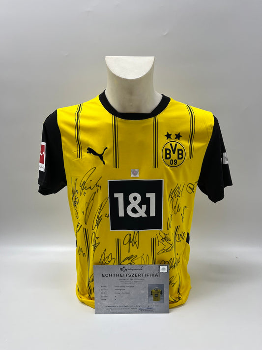 BVB Trikot 2024/2025 Teamsigniert Borussia Dortmund Bundesliga COA Puma M