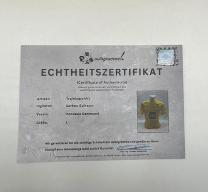 Borussia Dortmund Trainingsshirt Serhou Guirassy signiert Puma COA  Autogramm L