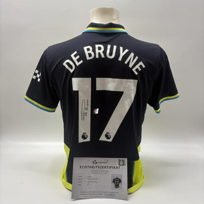 Manchester City Trikot Kevin De Breuyne signiert Autogramm Puma COA neu M