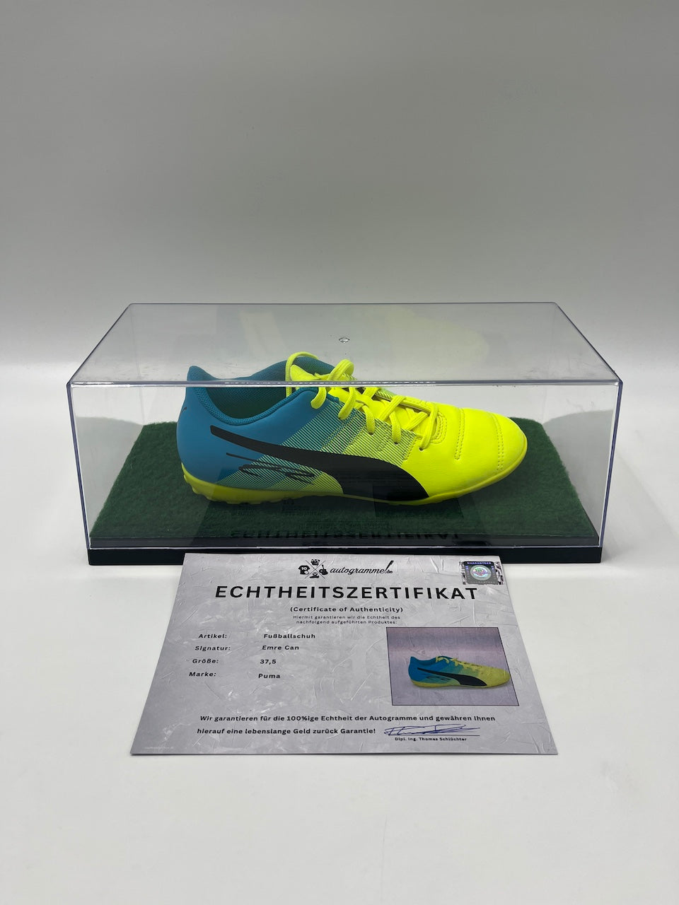 Emre Can signed football boots, autographed, Bundesliga Puma BVB