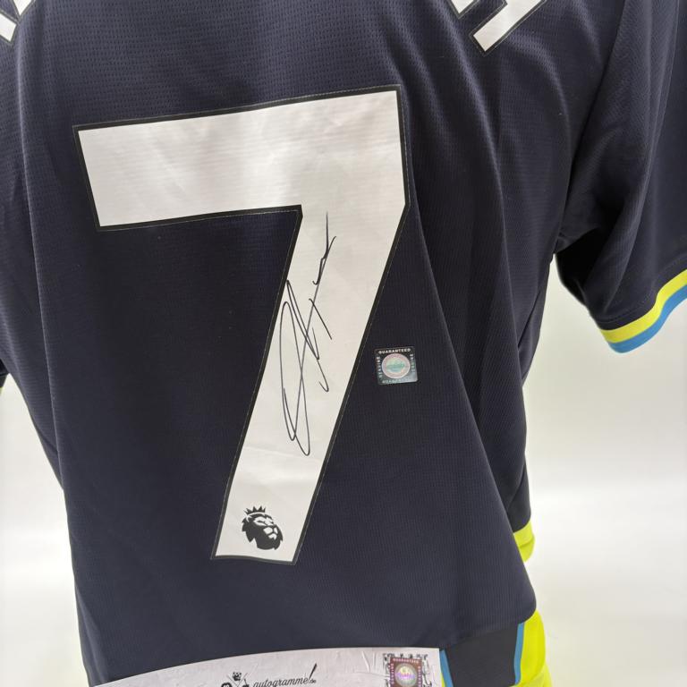 Manchester City Trikot Omar Marmoush signiert Autogramm Puma COA neu M