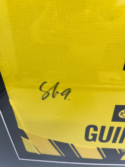 Borussia Dortmund jersey signed by Serhou Guirassy in a Puma frame, new BVB