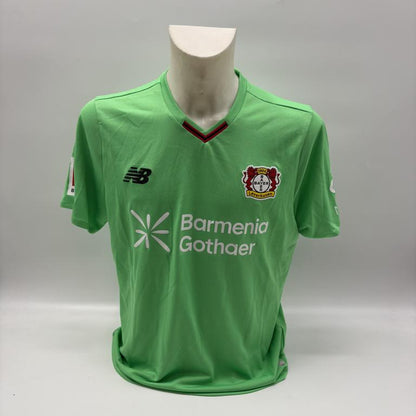 Bayer Leverkusen Authentic Trikot Mark Flekken signiert New Balance COA Autogramm L