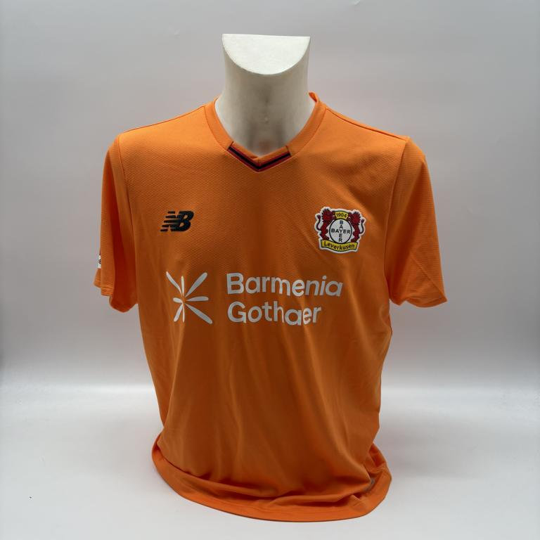 Bayer Leverkusen Authentic Trikot Mark Flekken signiert New Balance COA Autogramm L