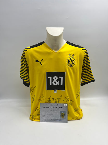 BVB jersey 2021/2022 team signed Borussia Dortmund Bellingham Haaland Puma XL