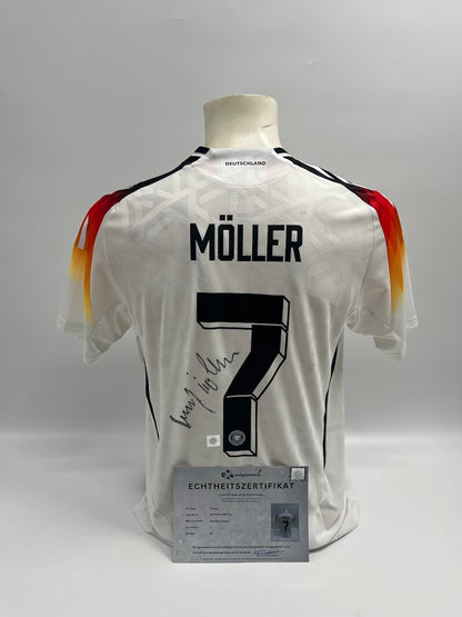 DFB jersey Andreas Möller signed Adidas COA Germany Autograph M