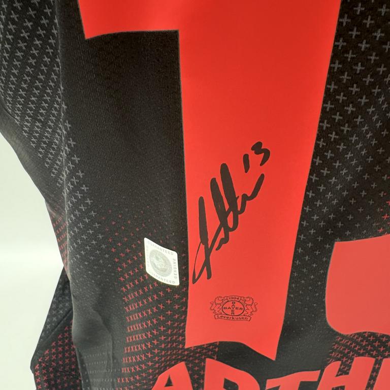Bayer Leverkusen Trikot Arthur signiert New Balance COA Autogramm L