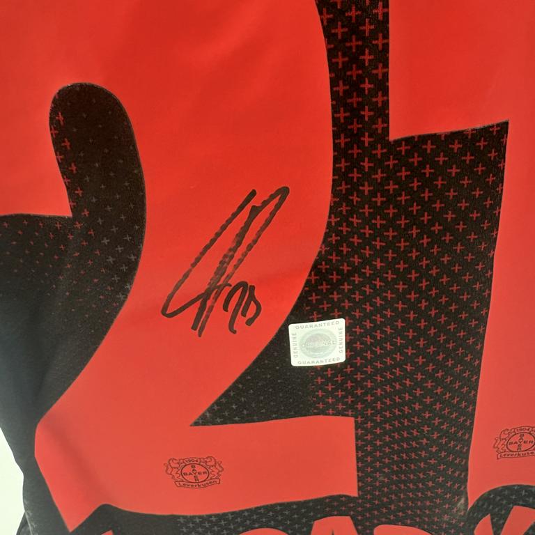 Bayer Leverkusen Trikot Lucas Vazquez signiert New Balance COA Autogramm XL