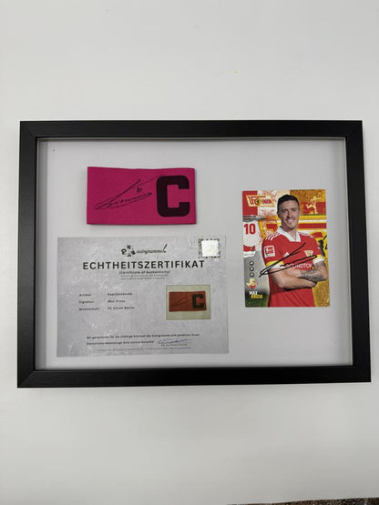 Kapitänsbinde Max Kruse signiert im Rahmen Union Berlin COA