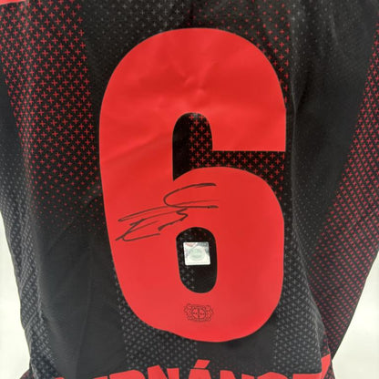 Bayer Leverkusen Trikot Equi Fernandez signiert New Balance COA Autogramm L