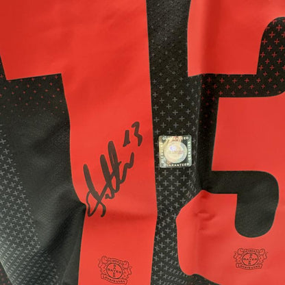 Bayer Leverkusen Trikot Arthur signiert New Balance COA Autogramm L