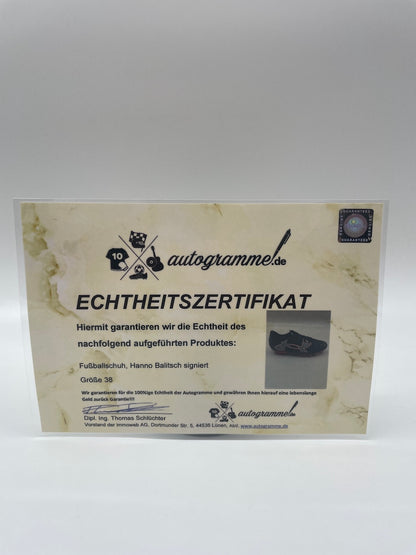 Football shoe Hanno Balitsch signed football Hannover 96 Bundesliga new shoe