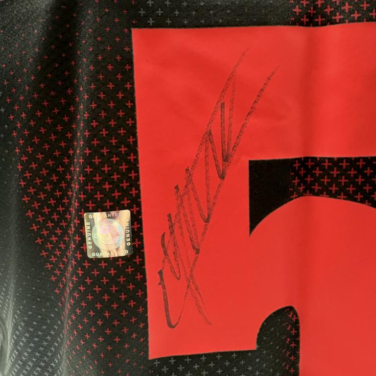 Bayer Leverkusen Trikot Loic Bade signiert New Balance COA Autogramm L