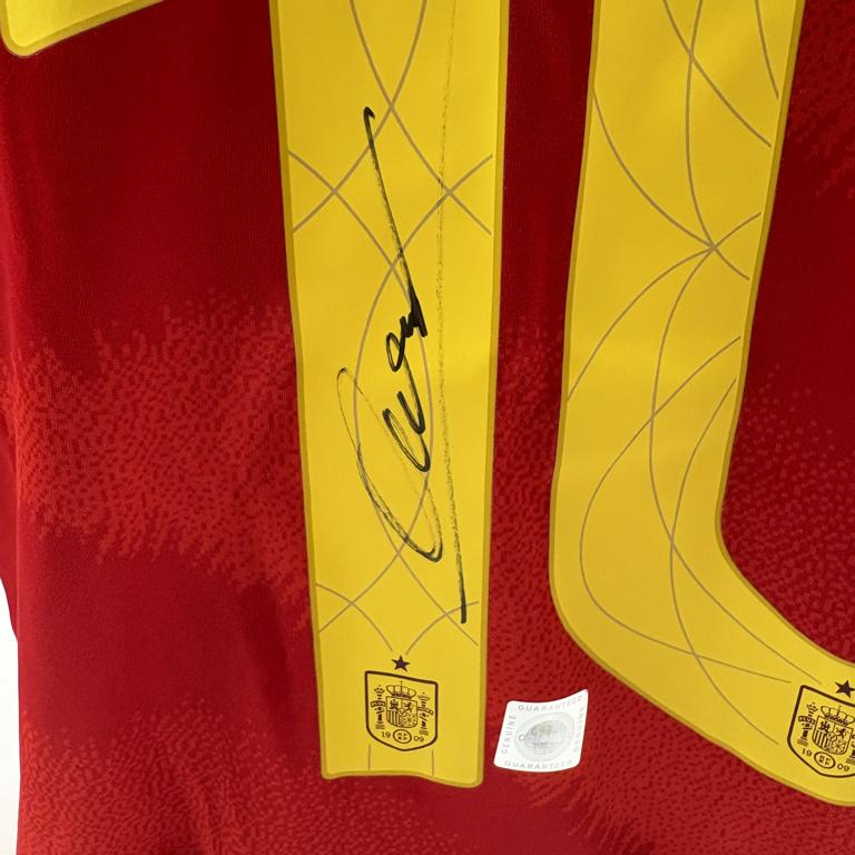 Spanien Trikot langarm Dani Olmo signiert Adidas COA Autogramm M
