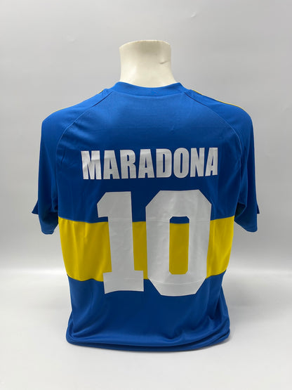 Boca Junior jersey signed by Diego Maradona, autographed COA L