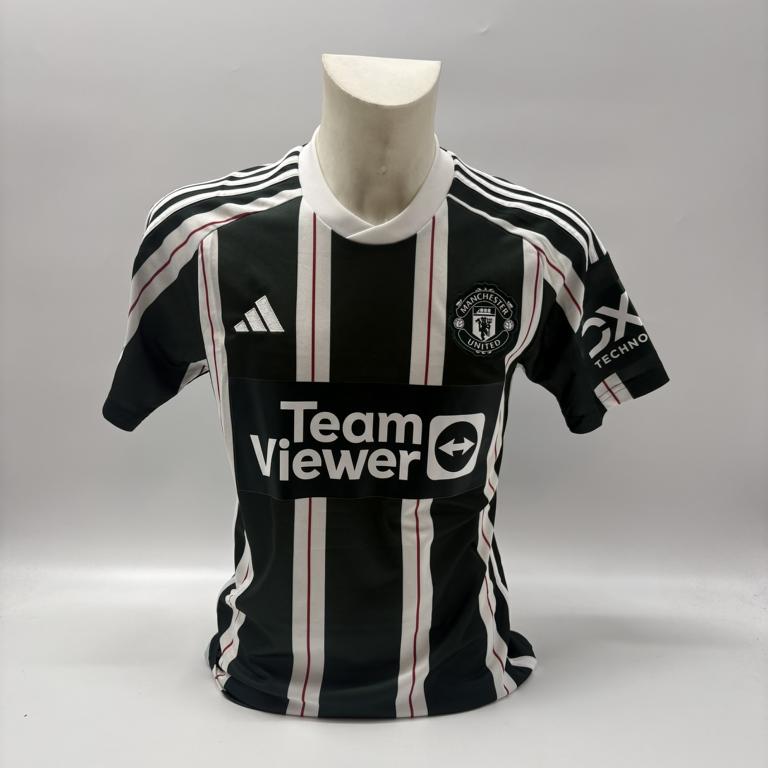 Manchester United Trikot Alejandro Garnacho signiert Autogramm Adidas COA S