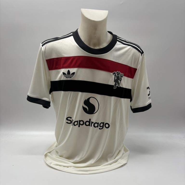 Manchester United Trikot Benjamin Sesko signiert Autogramm Adidas COA XL