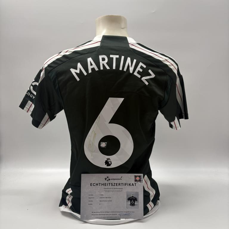 Manchester United Trikot Lisandro Martinez signiert Autogramm Adidas COA S