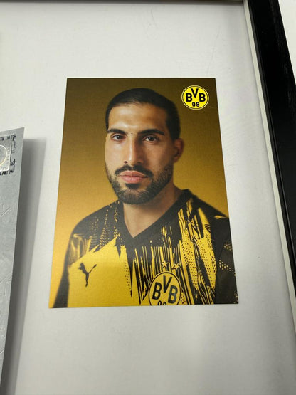 Kapitänsbinde Emre Can signiert im Rahmen Borussia Dortmund COA