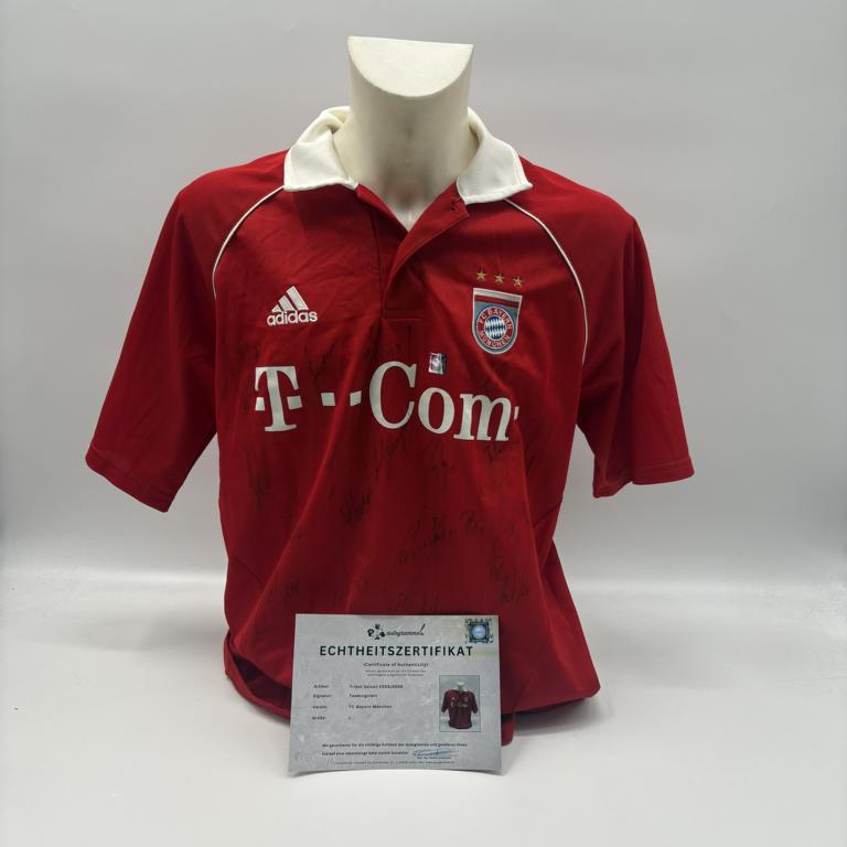 Bayern München Trikot 2005/2006 Teamsigniert Autogramm COA Adidas L