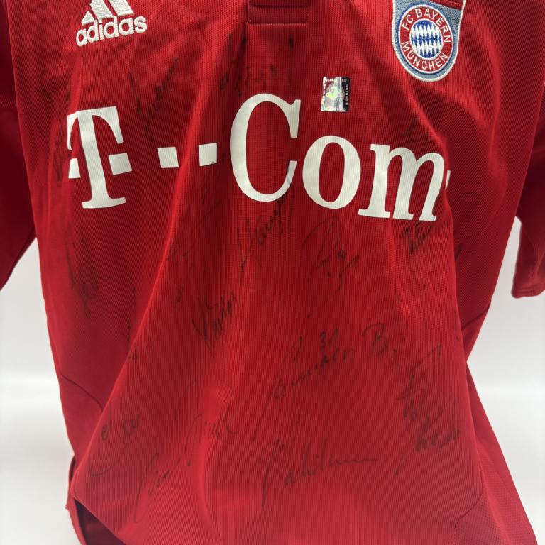Bayern München Trikot 2005/2006 Teamsigniert Autogramm COA Adidas L