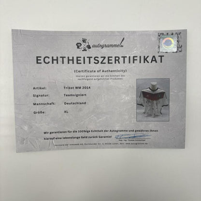 Deutschland Trikot WM 2014 Teamsigniert Autogramm DFB Weltmeister Adidas XL