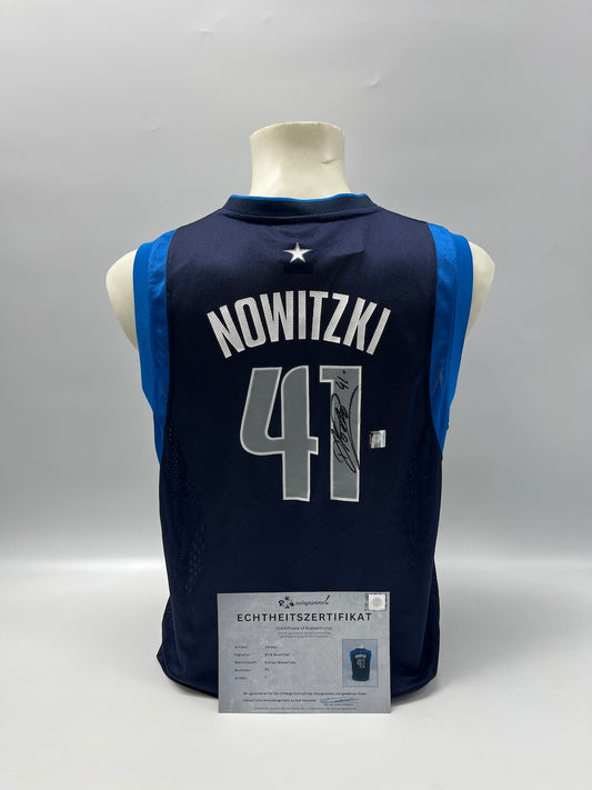Dallas Mavericks Jersey Dirk Nowitzki signiert NBA Basketball COA L