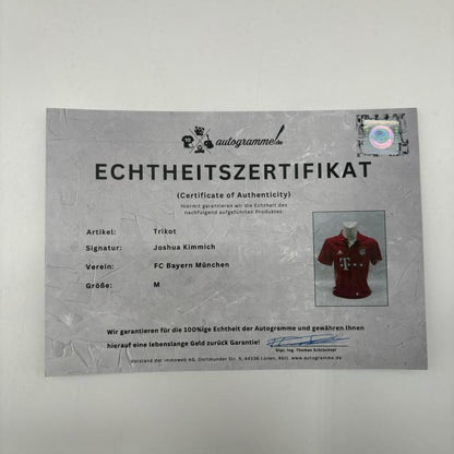 Bayern München Trikot Joshua Kimmich signiert Adidas FCB M