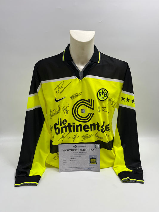 BVB Trikot 1996/1997 Teamsigniert Borussia Dortmund Nike L