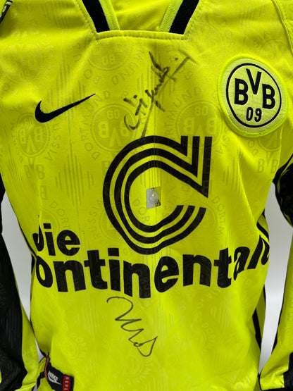 BVB Jersey 1996/1997 Team Signed Borussia Dortmund Nike XS