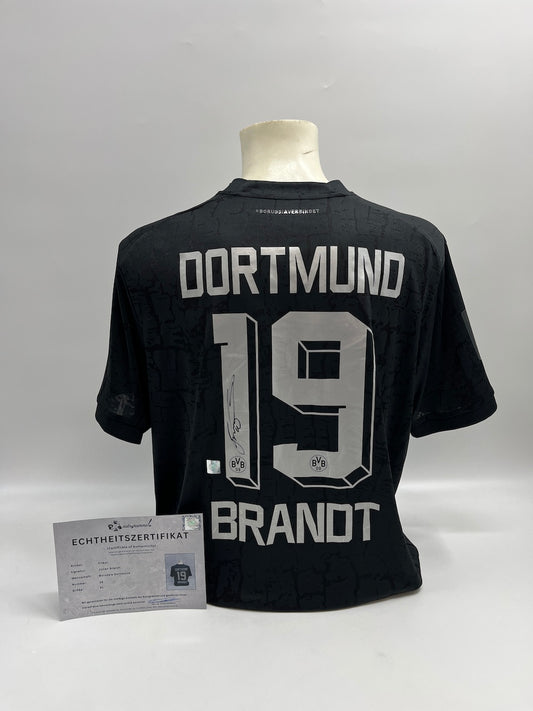Borussia Dortmund Sondertrikot Julian Brandt signiert Puma COA  Autogramm XL