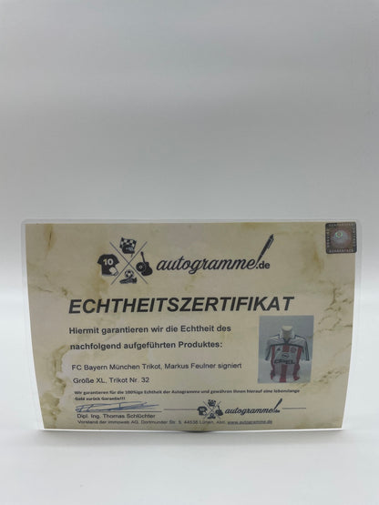 Bayern Munich jersey Markus Feulner signed autographs bundesliga adidas XL